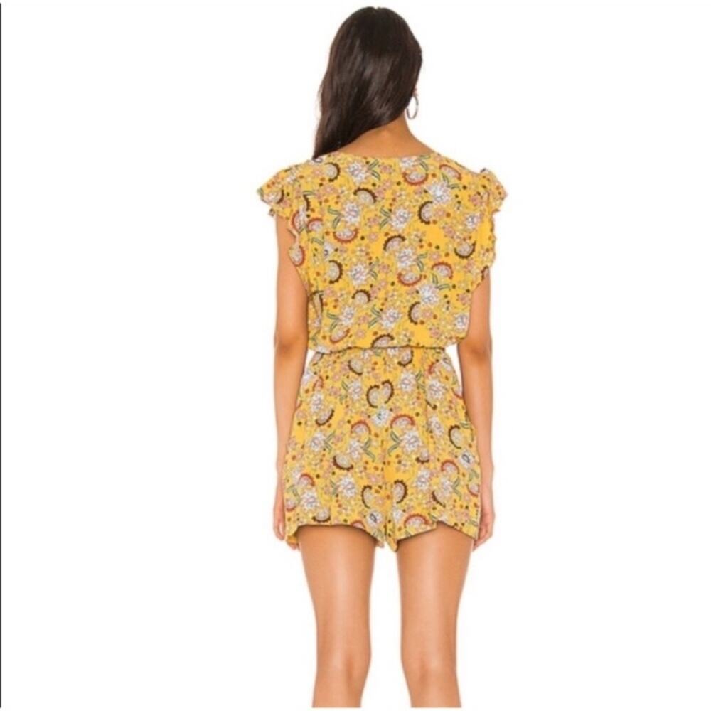 NWT Sanctuary Artist Floral Button Down Flutter Romper Size: XXS - Picture 3 of 7